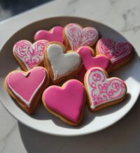 valentines day royal icing cookies