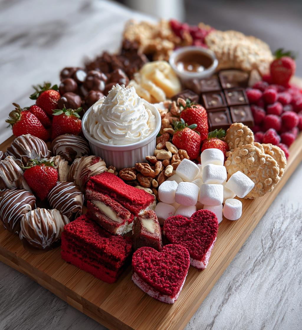 valentines dessert board