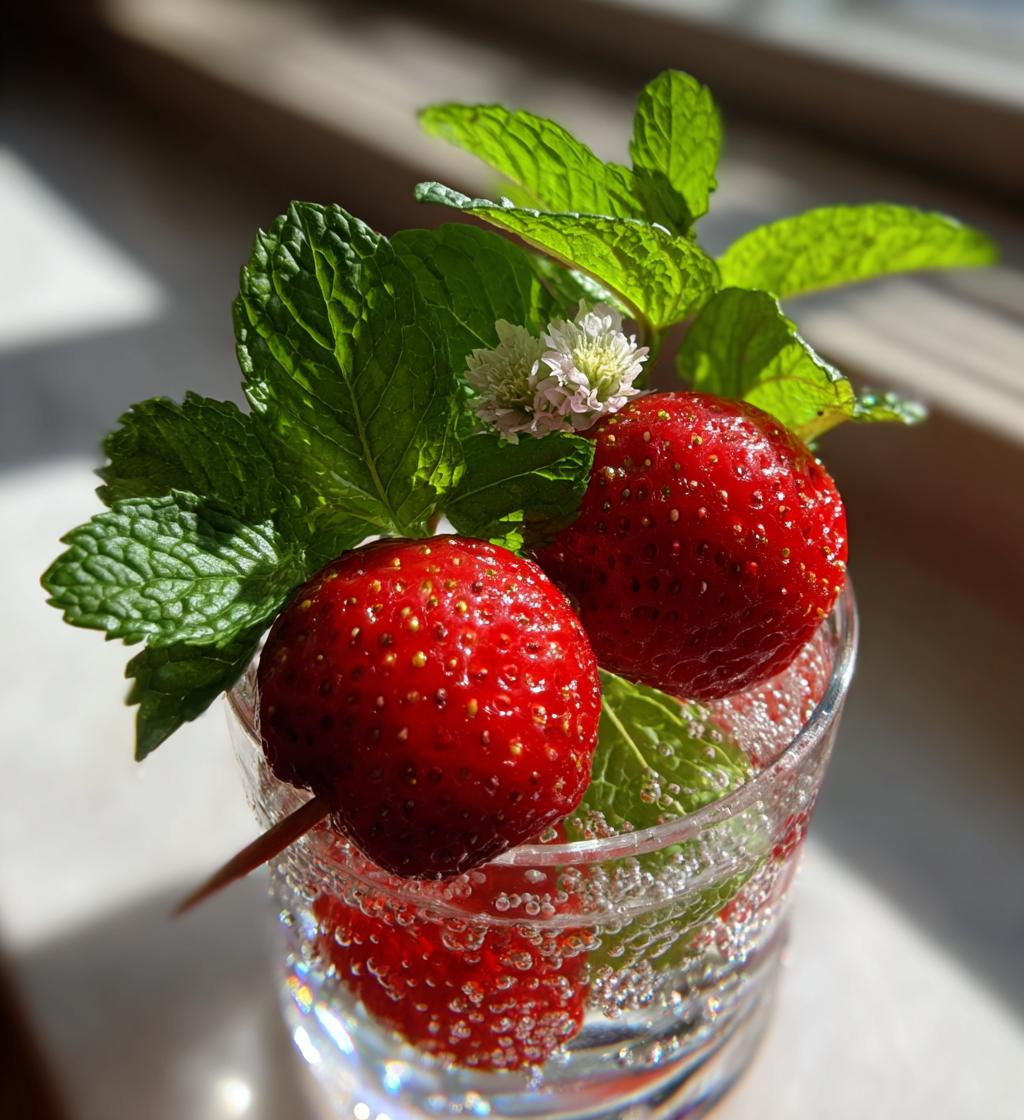 valentines drink garnish